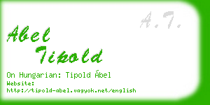 abel tipold business card